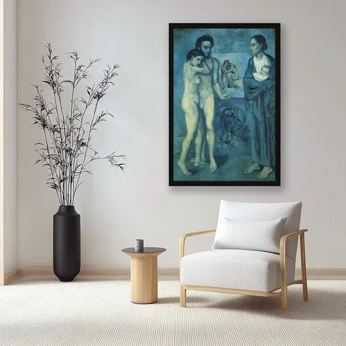 Vista 7 de La Vie. Life 1903 by Pablo Picasso Posters Prints Canvas Deco Paintings Vintage Wall Art For Offices Living Rooms And Bedrooms Hanging Frame 8" L X
