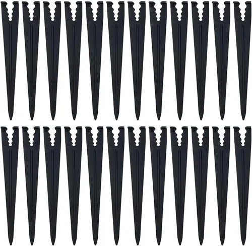 Vista 6 de XYSMZM 60 estacas de riego por goteo para tubos de goteo de 1/8 pulgadas y 1/4 pulgadas para cultivo hidropónico de jardín