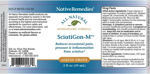 Vista 5 de Native Remedies SciatiGon Medicine - 2 onzas líquidas