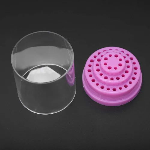 Vista 6 de Estuche organizador de 48 ranuras para brocas de uñas, soporte organizador de herramientas de manicura, soporte de exhibición para impresora