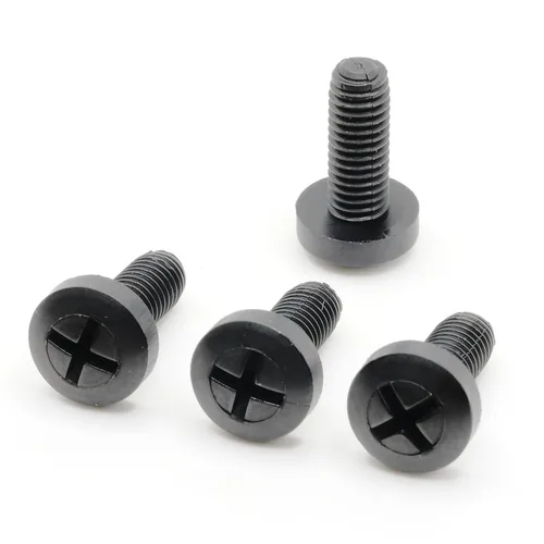 Vista 9 de ReplacementScrews M6 Tornillos de nylon para matrícula - Compatibles con muchas importaciones (Mercedes, Audi, VW, etc.) - Pernos negros de plástico