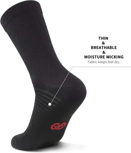 Vista 5 de PAPLUS Calcetines deportivos de compresión (6 pares) para hombres y mujeres