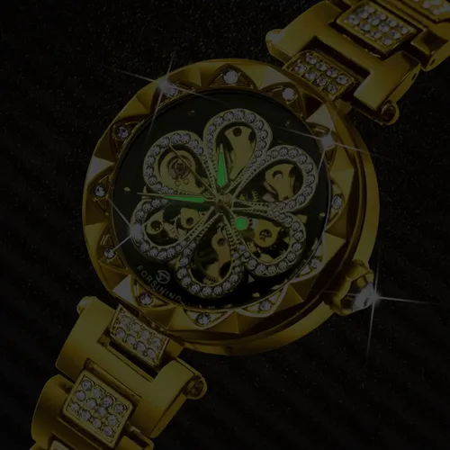 Vista 3 de Reginald Reloj mecánico para mujer, de moda, deportivo, Tourbillon, automático, impermeable, correa de acero inoxidable, Moda casual