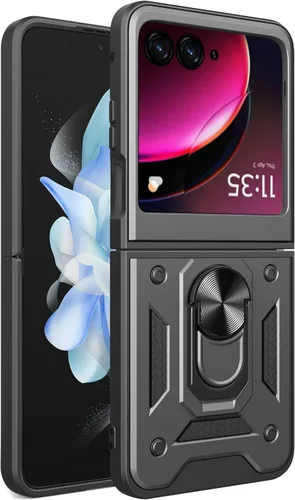 Vista 230 de Compatible con Tecno Pova Neo 2 Bracket Shell, con cubierta deslizante para lente de cámara compatible con Tecno Pova Neo 2 LG6n Case Negro