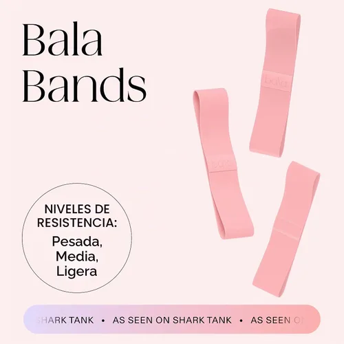 Vista 2 de Bala Bands Resistance Bands, Non-Slip Fabric Exercise Bands