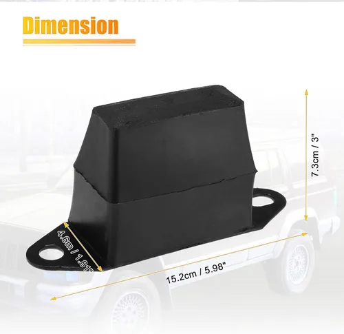 Vista 2 de Unifizz 2 unids 3 '' suspensión trasera bump stop Leaf Spring Jounce reemplazar 52004297 para Je-e-p XJ Cherokee 1987-2001 para J-ee-p M-J Comanche