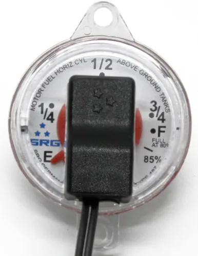 Vista 6 de Flame King Calibre de dial remoto de doble sitio de 0 a 90 ohmios para tanques de propano RV ASME con medidor atornillado