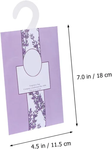 Vista 2 de Holibanna 5 bolsitas perfumadas de lavanda para colgar ambientadores para cajones y paquetes de fragancia fresca para armarios y almacenamiento