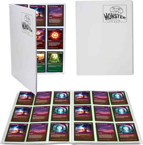 Vista 16 de Monster Binder - Álbum de tarjeta coleccionables, 9 bolsillos para tarjetas, retiene 360 de Yugioh, Magic, y Pokémon, Matte Teal Verde azulado mate