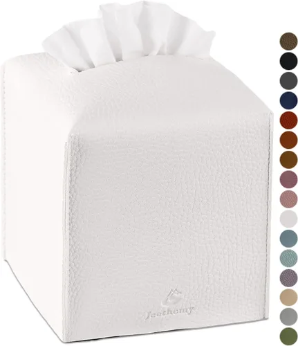 Vista 17 de Funda para Caja de Pañuelos, Jeethemy Porta Caja de Pañuelos Cuadrada de Cuero PU, Moderno Estuche de Pañuelos Organizador Dispensador de Papel