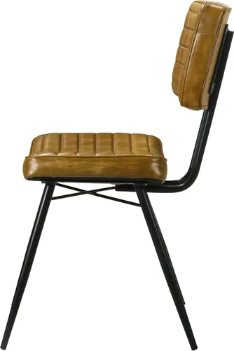 Vista 7 de Coaster Home Furnishings - Misty - Cuero y metal - Sillas laterales de comedor tapizadas con asiento y respaldo copetudos - Comedor y cocina casera