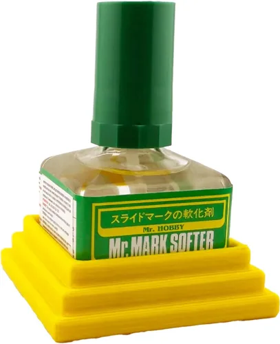 Vista 2 de Jeff Did It! Soporte cuadrado de cemento con pegamento para botella compatible con Mr Hobby cemento Setter Weathering y otras botellas cuadradas Mr