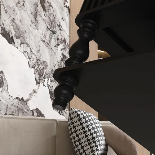 Vista 7 de Mesa de centro cuadrada de 31.5 pulgadas con tapa elevable y almacenamiento, mesas de centro modernas acanaladas con tapa elevable, mesa central