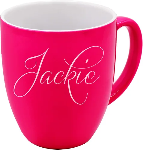 Vista 11 de The Wedding Party Store Taza de café con leche grabada personalizada, taza de café y té personalizada (azul)