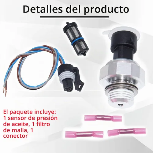 Vista 2 de Interruptor de sensor de presión de aceite con filtro y enchufe para Chevy GMC Buick D1846A Chevrolet Silverado Tahoe Suburban Express GMC Sierra