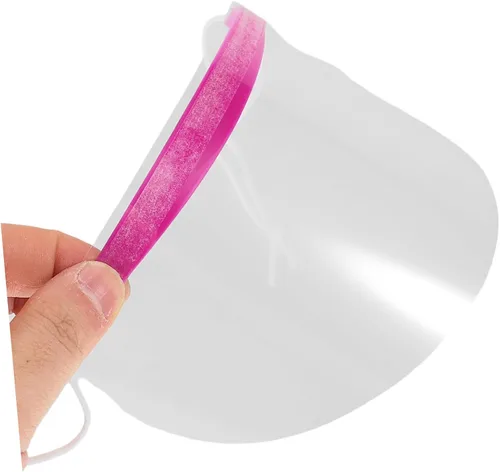 Vista 7 de Visera protectora para cortes de pelo de salón, 50 unidades, protectores de laca para el cabello, protector de maquillaje impermeable