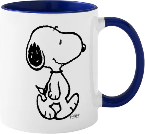 Vista 30 de CafePress Crabby Snoopy - Taza de café de cerámica (11 oz)