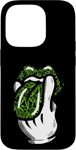 Vista 17 de Lick Smoke Weed Leaf Pattern Marihuana 420 Cannabis Pot Gift Case para iPhone 17