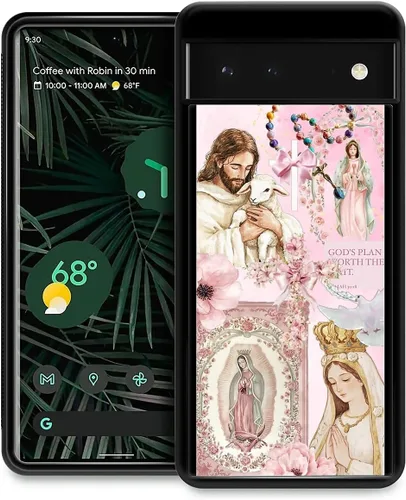 Vista 130 de Compatible con Google Pixel 4A 5G Mobile Case Creative Acrylic Back Panel Silicona Edge Case Slim Protección Especialmente para Google Pixel 4A 5G