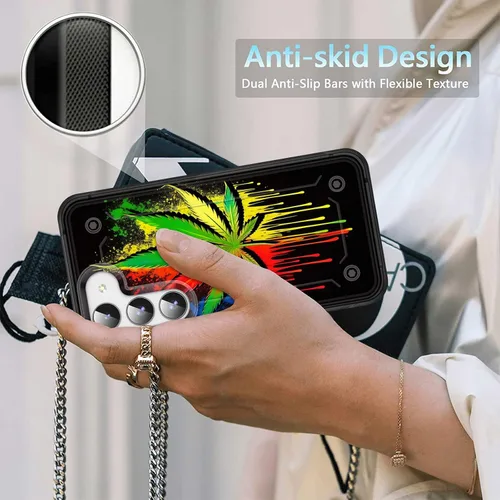 Vista 5 de Funda para Galaxy S23, resistente de doble capa de policarbonato duro y silicona suave, resistente a prueba de golpes, funda protectora para Samsung