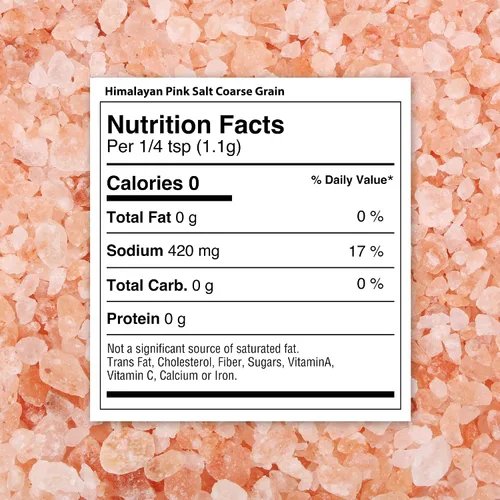 Vista 2 de The Spice Lab Sal del Himalaya – Gruesa 1 libra – La sal rosa del Himalaya es rica en nutrientes y minerales para la salud – Cristal puro gourmet