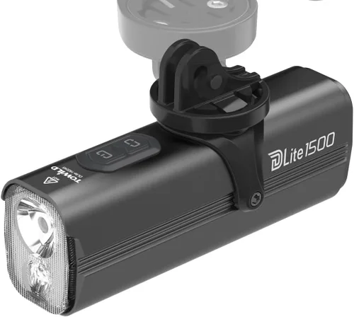 Vista 11 de TOWILD DLite1800 Bike Lights for Night Riding,1800LM Dual Light Source System,Compatible with Garmin/GoPro Mount,5000mAh Rechargeable