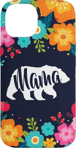 Vista 4 de Mama Bear - Funda para iPhone 17 con diseño de flores florales