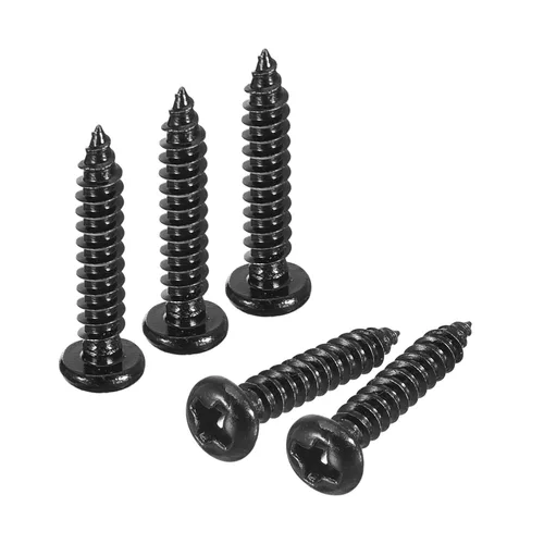 Vista 19 de uxcell 8mm x 3mm Tornillo Phillips de cabeza plana autorroscante, 100 piezas - Tornillo de cabeza redonda de acero inoxidable 304 con rosca completa