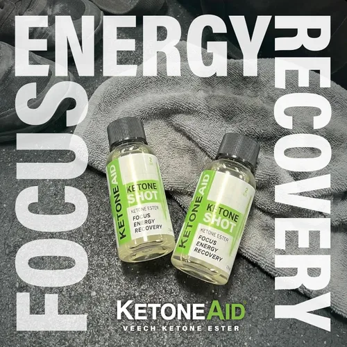 Vista 4 de KetoneAid Ketone Shot Energía de éster cetónico Sin azúcar, sin cafeína (12 unidades)