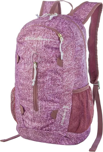 Vista 36 de Eddie Bauer Stowaway Mochila Empacable Viaje Exterior Ligera Plegable Duradera Poliéster Ripstop 30L - Cereza Negra