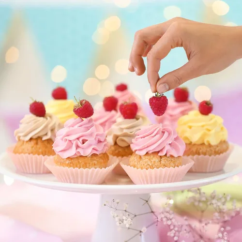 Vista 5 de 1000 Piezas Forros Blancos Mini para Cupcakes Forros Pequeños para Muffins Sin Olor Premium Papel Antiadherente Envoltorios para Cupcakes Tazas