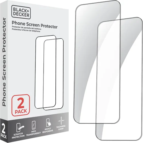 Vista 14 de Paquete de 2 protectores de pantalla de privacidad para iPhone 13/13 Pro/14 película de vidrio templado privado antiespía, dureza 9H y resistente a