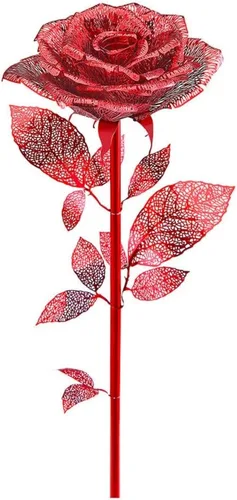 Vista 8 de Piececool Rompecabezas de metal 3D, kit de modelo de flores falsas, bloques de construcción de metal, rompecabezas 3D de bricolaje para adultos