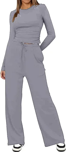 Vista 2 de Conjunto deportivo de dos piezas para mujer 2025, conjunto de ropa deportiva a juego