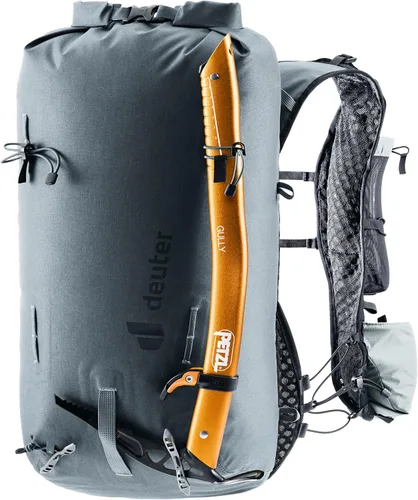 Vista 12 de Deuter Vertrail Mochila Alpine 16L I Impermeable, Ligero Senderismo y Montañismo Pack - Grafito-Estaño