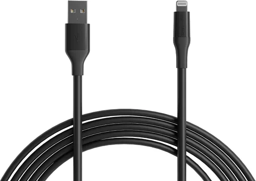 Vista 10 de Amazon Basics Cable de carga USB-A a Lightning ABS con certificación Mfi para iPhone de Apple, iPad, 6 pies, blanco, 1 paquete