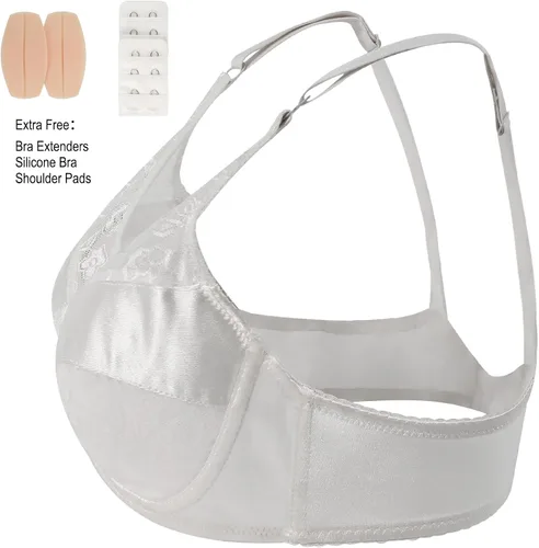 Vista 3 de Vollence Sujetador de silicona con bolsillo en forma de pecho para mastectomía, crossdresser cosplay