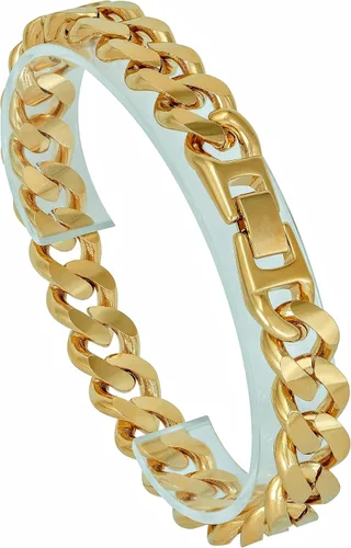 Vista 4 de LIFETIME JEWELRY Pulsera de cadena de eslabones cubanos Miami Curb de 0.472in para hombre, chapado en oro de 24 quilates, Metal, No aplicable