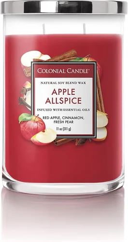 Vista 39 de Colonial Candle - Vela perfumada de frasco con aroma a agua de coco, colección clásica de cilindros, 2 mechas, azul, 19 onzas - hasta 120 horas