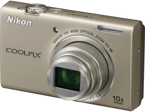 Vista 3 de Nikon COOLPIX S6200 cámara digital de 16 megapíxeles con aumento óptico 10x, lente de vidrio NIKKOR ED y video HD 720p (Negro)