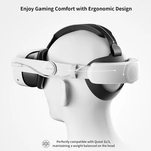 Vista 5 de ANNAPRO Battery Head Strap Compatible with Meta Quest 3SQuest 33S Xbox Edition, Elite Strap with 6500mAh Battery Fast Charging for Meta Quest 3S3