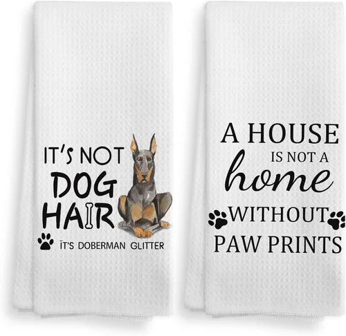 Vista 19 de Basset Hound Dog - Juego de 2 toallas de cocina y paños de cocina, decoración de perro, regalos de Basset Hound para mujeres, 16 x 24 pulgadas