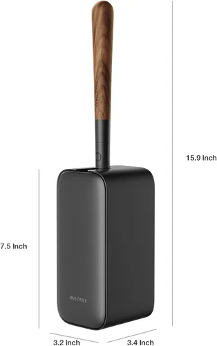 Vista 3 de Cepillo limpiador de inodoro, cepillo de inodoro y soporte para limpieza de esquinas muertas, cepillo de inodoro montado en la pared para decoración