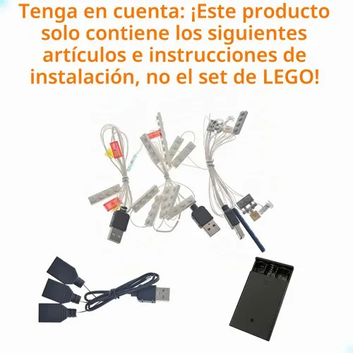 Vista 3 de GEAMENT Kit de luz LED compatible con Lego The Kwik-E-Mart - Juego de iluminación para los Simpsons 71016 modelo de construcción