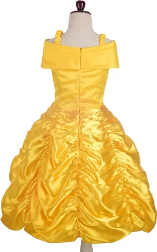 Vista 2 de Dressy Daisy Girls' Princess Yellow Gold Ball Gown Birthday Party Fancy Dress Up Halloween Costume Size 18M-12