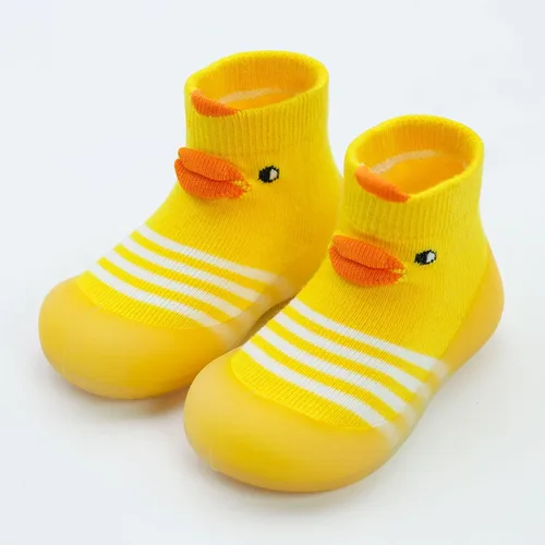 Vista 6 de Dexspoeny 1 Pair Baby First Walking Shoes, Baby Socks Shoes BoysGirls Walkers Shoes Non-Skid Slipper Shoes with Soft Rubber Sole Toddle Sneaker