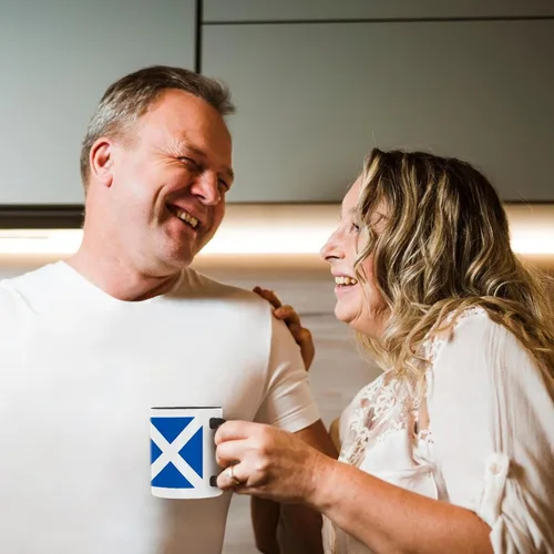Vista 4 de 3dRose Bandera de Escocia - Escocia azul con blanco Saint Andrews Cross... - Tazas (mug_158423_4)