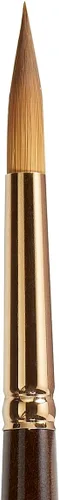 Vista 16 de KINGART Premium Finesse 8020-0 Ultra Round Series - Cepillo para artista, pelo sintético Kolinsky Sable, mango corto, acuarela y pinturas al óleo