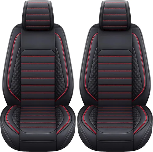 Vista 9 de YIERTAI Fundas de asiento de coche para asientos delanteros F150 2009-2022 y 2017-2022 F250 F350 F450 2017-2022 protectores de cojín de cuero