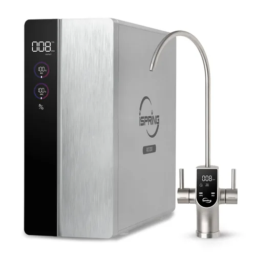Vista 10 de iSpring RO600BN Sistema de ósmosis inversa sin tanque debajo del fregadero, sistema de ósmosis inversa de flujo rápido de 600 GPD, sistema de filtro